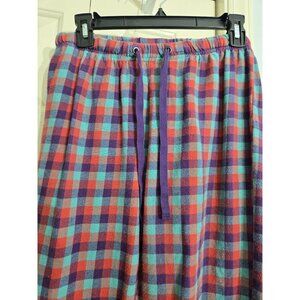 Woolrich Womens Plaid Flannel Pajama Pants With Drawstring Waist & Back Pocket S